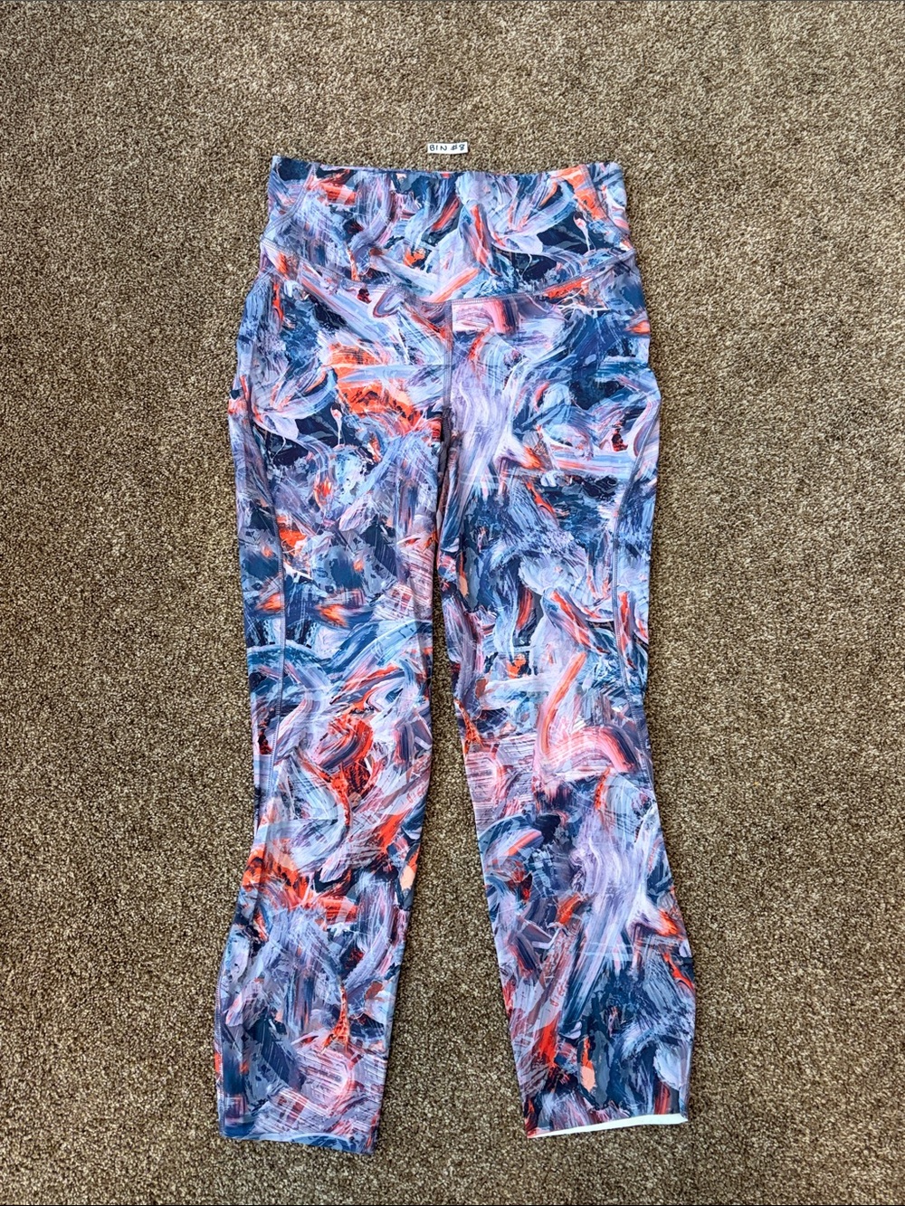 lululemon athletica Women's Multicolor Abstract Brushstroke Leggings